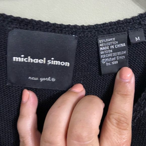 Micheal Simon Sz Md Art to Wear Knit Cupcake treat knit pinafore dress - Picture 5 of 6